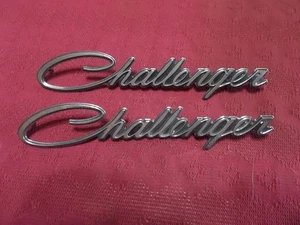 (2) Dodge Challenger  Emblems   OEM  3445 224 CHALLENGER - Picture 1 of 3
