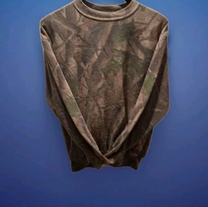 Outdoor Outfitter ACE Men’s Medium Camouflage Long Sleeve Sweatshirt Vintage USA - Picture 1 of 6