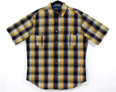 Woolrich Midway Yarn Dye Shirt Men's Medium Plaid Casual Cotton Outdoor Comfort - Image 1 of 4