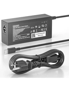 65W USB C Type C For HP Chromebook Lenovo/Acer/Asus/Samsung Power Laptop Charger - Picture 1 of 9