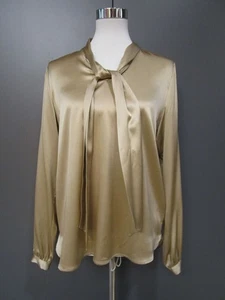 Herzen s Angelegenheit Bluse Gold Neu NP 299,-Schleife V-Ausschnitt Gr 36 Z10-80 - Bild 1 von 5