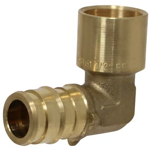 10 Pezzi 1/2" Pex A Gomito per Sudore Femmina, 1/2 Espansione Gomito per Sudore Femmina 31-1-3=10 - Foto 1 di 7