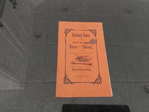 1906 Heidelberg Society for Pursuing & Detecting Horse Thieves & Burglars PA - Picture 1 of 10