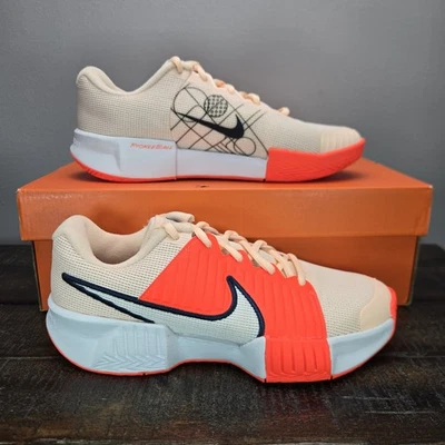 Туфли для пиклбола женские Nike Zoom Challenge размер 7 оранжевые белые FQ4155 801 - Изображение 1 из 4