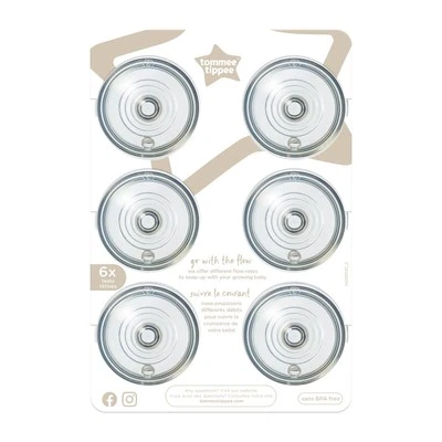 	Tommee Tippee Natural Start Baby Bottle Nipples Fast Flow 6+ Months Pack of 6	 - Image 1 of 4