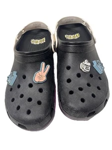 CROCS Jujutsu Kaisen Anime CLASSIC CLOG Sandals Black Japan US Mens 10 Womens 12 - Picture 1 of 7