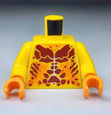 NUEVA LEGO® Minifigura Torso Amarillo Naranja Patrón Parte Ultimate Flama Nexo 70339 Foto 1 de 2