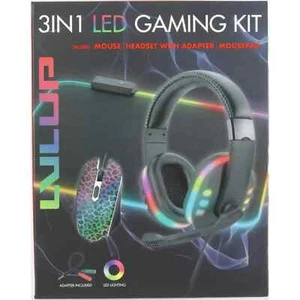 Kit de juegos profesional con iluminación LED de 3 piezas - Auriculares/mouse/mousepad regalo que cambia de color - Imagen 1 de 1