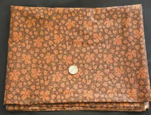 2 Yds Brown Autumn Leaves Fabric Judie Rothermel Marcus Bros - Picture 1 of 3