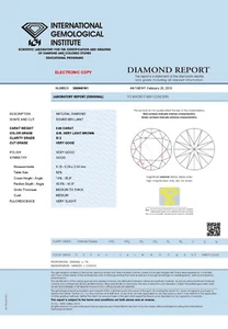 DIAMANTE 0,56 quilates brillante SI2 marrón muy claro (Q-R) IGI - Imagen 1 de 2
