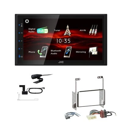 JVC Bluetooth 2DIN DAB+ Autoradio für Nissan X-Trail 2007-2014 - Bild 1 von 4