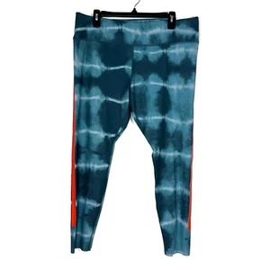 Nike Women’s Size XXL Blue Tie Dye Dry-FIT One Luxe Mid Rise Training Leggings - Picture 1 of 9