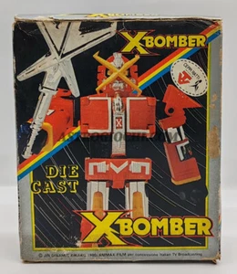 CEPPI RATTI ROBOT X BOMBER DIECAST METAL TAKATOKU VINTAGE 1980 IN BOX - Foto 1 di 17