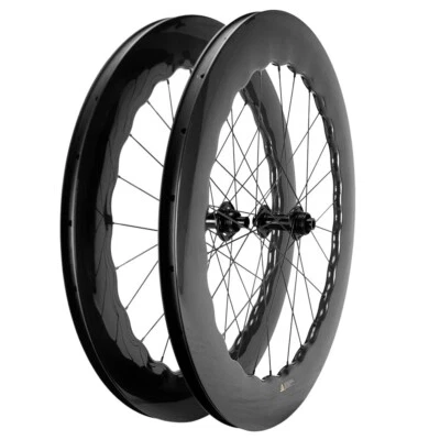 7580mm Disc Brake Carbon Wheels 80mm 25mm U Shape Tubeless Disc Brake Wheelset - Image 1 of 4