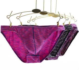 4-teiliges Set Herren Sexy Baumwolle Bikini Slips Unterwäsche Low Waist Höschen, Größe S M L - Bild 1 von 16