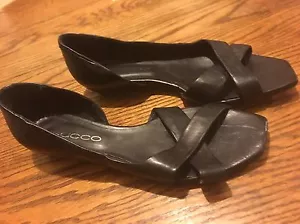 * Sandalia sin cordones Francesco Sacco para mujer negra NERO Peep Toe con tacón ITALIA 40 10 - Imagen 1 de 2