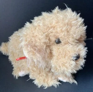 Labradoodle 12 Inch Plush Stuffed Animal Toy Red Collar - Picture 1 of 6