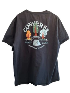 Converse Skate Camp T-shirt Men’s Black 2XL Double-Sided Skateboarding Graphic - Picture 1 of 4