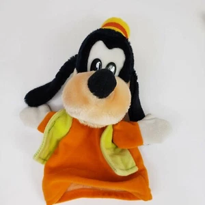 Vintage Disney Goofy Handpuppe Plüsch orange Shirt Hut Disneyland World - Bild 1 von 8
