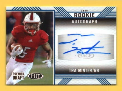 2020 SAGE HIT Autographs Blue #A13 Tra Minter Auto - South Alabama - Image 1 of 2