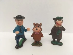 1961 Marx TV Tinykins Yogi Bear Plastic Figures Hanna Barbera Cartoon Characters - Picture 1 of 5
