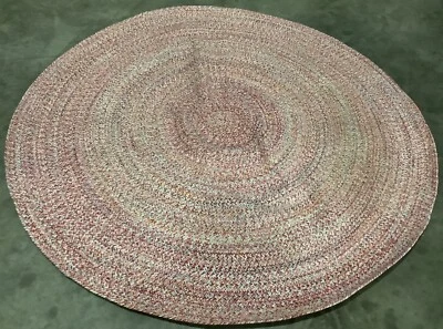 Alfombra ROSA/AMARILLA 6' X 6' con defecto, precio reducido 1172670989 BRD351U-6R Foto 1 de 3