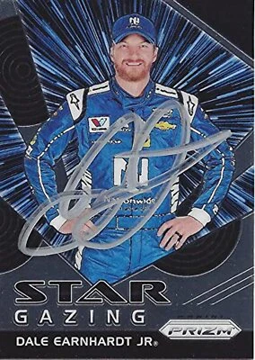 AUTOGRAPHED Dale Earnhardt Jr. 2018 Panini Prizm Racing STAR GAZING (#88 Nationw - Image 1 of 2