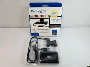 Kensington USB3.0 Multi-Display Adapter with DisplayLink K33974AM Black - Picture 1 of 3