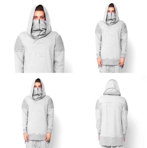 UNKNOWN New York Vengeance Ninja Mask Sudadera con Capucha en Gris Talla XL ($118) Foto 1 de 4