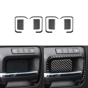 Cubierta de manija de puerta de fibra de carbono 8 piezas para Silverado GMC SIERRA 2014-2018 - Imagen 1 de 14
