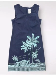 Disney Tiki Kingdom Ladies -Size 2- Dress Navy Blue C - Picture 1 of 7