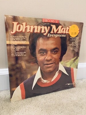 Johnny Mathis, Evergreens, 2Lp Vinyl Records Still SEALED Condition - Image 1 of 2