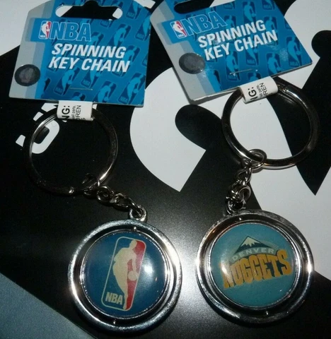 NEW NBA Denver Nuggets Basketball Spinning Spinner Key Chain NEW NWT Cover