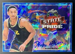 Tarjeta autógrafa Leaf Metal State Pride Kobe Bufkin 2022/25 cristal azul #SP-KB1  - Imagen 1 de 2