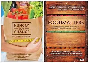 Food Matters & Hungry for Change DVD Documentaries, Both BW & Sealed - Picture 1 of 5