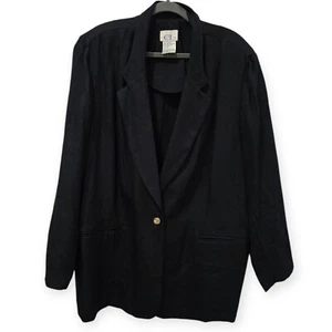 Neu mit Etikett Vintage Cricket Lane 24W Blazer Jacke schwarz Taschen Karriere Business Plus  - Bild 1 von 5