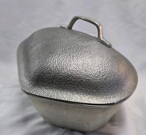 Vintage Century Silver Seal Hammered Aluminum Pot Heart Lid 2 Quarts - Picture 1 of 14