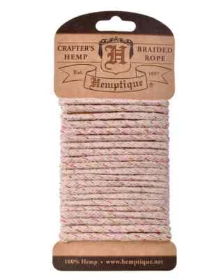 Juego de tarjetas de cuerda trenzada de cáñamo de 4 mm para envolver macramé ganchillo envoltura de regalo suministros artesanales Foto 1 de 4