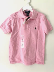New Polo Ralph Lauren Classic Mesh Short Sleeve Boy's Top Polo Shirt Sz 4 NWT - Picture 1 of 4