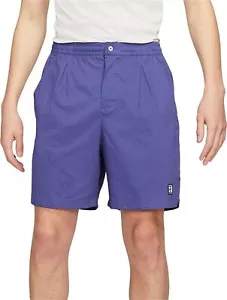 Nike Court Heritage Tennisshorts - Herren L in dunkellila Staub UVP £45 - Bild 1 von 4
