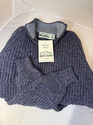 SUÉTER ARANCRAFT CREMALLERA FRONTAL 100% LANA MERINO HOMBRE TALLA XL. Hecho en Irlanda. Foto 1 de 3