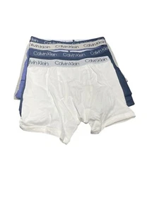 Calvin Klein Boys Boxer Briefs, Set of 4 Assorted Colors No Box Sz M (8-10) - Picture 1 of 2
