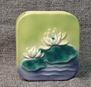 Vintage Mid Century Art Pottery Royal Copley Water Lily Planter Vase - Picture 1 of 5