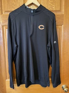 Camisa Pullover AV46 Chicago Bears 1/4 Cremallera Majestic CoolBase Para Hombres XL - Imagen 1 de 5