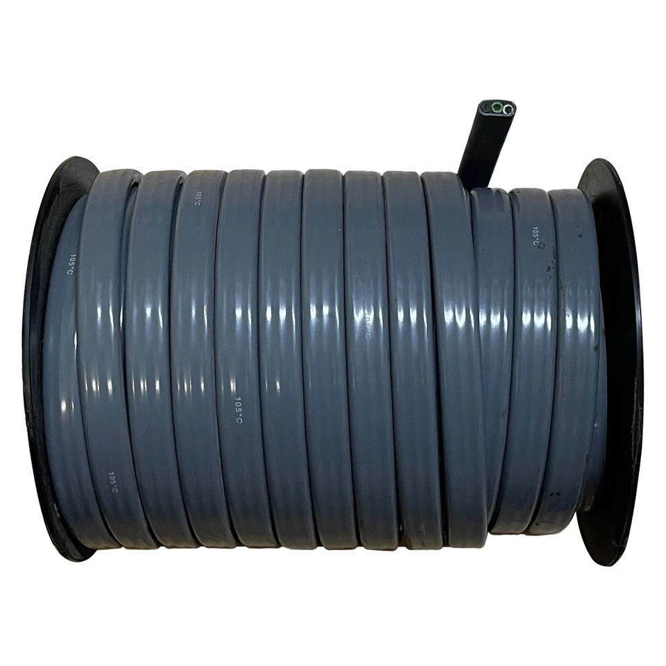 Bonded Parallel Triplex 10/3 Trailer Wire Black Green White 10 AWG 100 FT - USA - Image 1 of 4