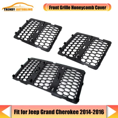 ?? Front Bumper Grille Insert Mesh Grill Cover For Jeep Grand Cherokee 2014-2016 Foto 1 de 4