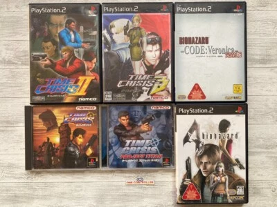 SONY PS 1  2 Time Crisis 2 3 & Project Titan & Resident Evil Code Veronica & 4 - Image 1 of 4