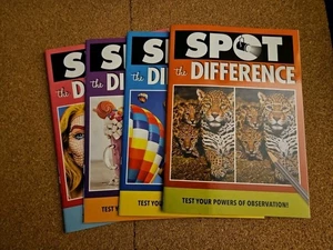 Spot The Difference Books, Set Of 4, 32 Pages Each - Picture 1 of 5