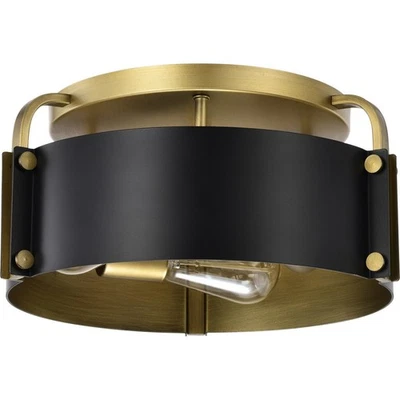 Nuvo Lighting 60/7840 Altos Semi-Flush Mount Matte Black - Image 1 of 4