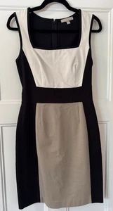 Banana Republic Größe 4 Kleid Tank ärmellos Freizeit Reißverschluss hinten schwarz - Bild 1 von 6